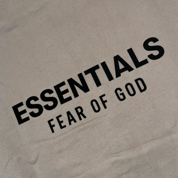 Fear of God Essentials Fleece Hoodie Desert Sand (With Pockets) Size XL